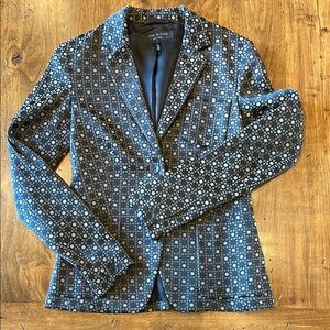 RAG & BONE Black/Taupe Blazer Jacker 0